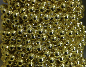 Pearl Bead String Trim 8mm (Gold)